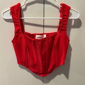 American Threads Scarlet Corset Top